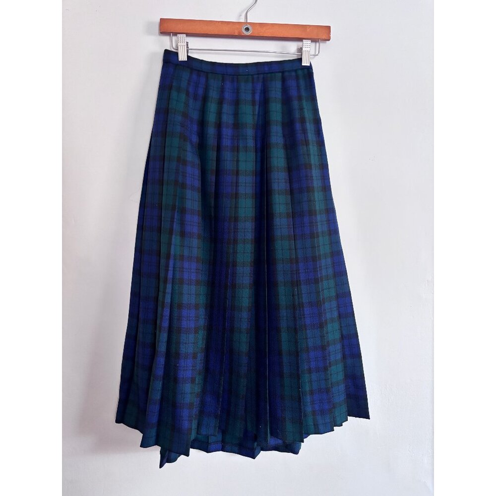 Vintage Plaid Pendelton Wool Skirt